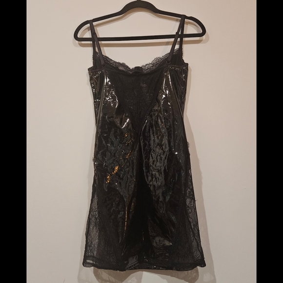 Lace and Vinyl Dress - Picture 2 of 3